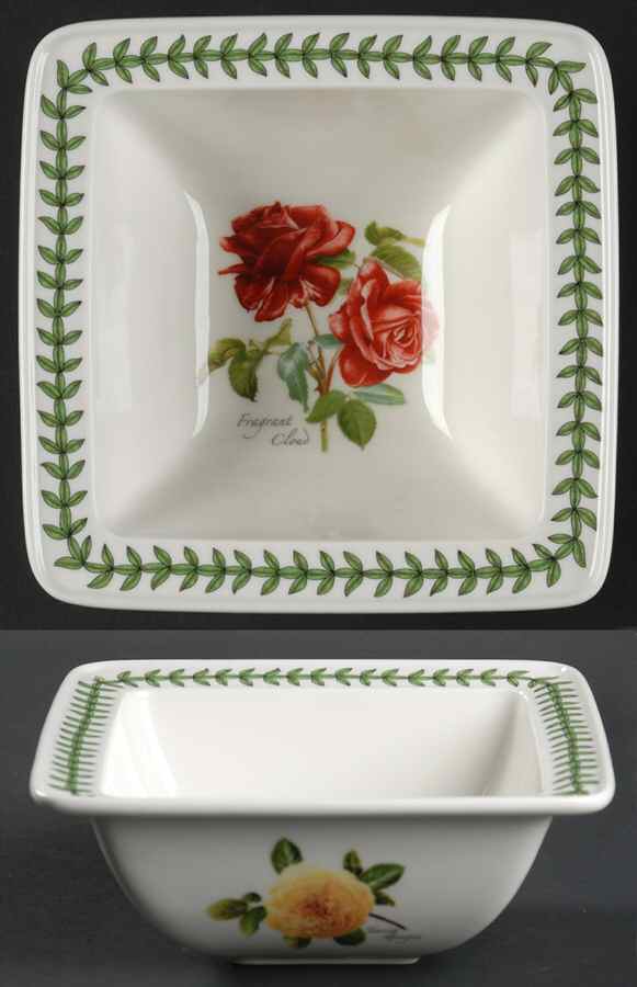 Botanic Roses Square Cereal Bowl by Portmeirion-1