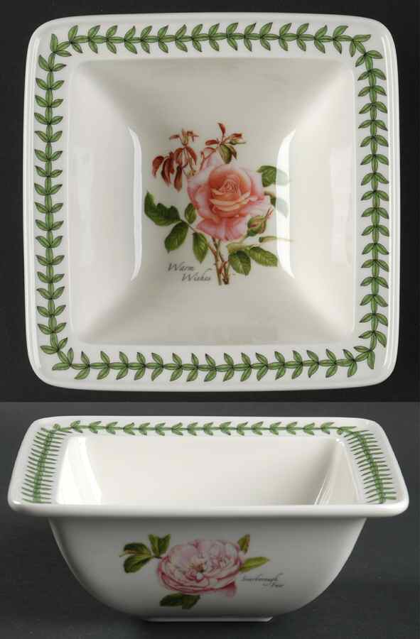 Botanic Roses Square Cereal Bowl by Portmeirion-1