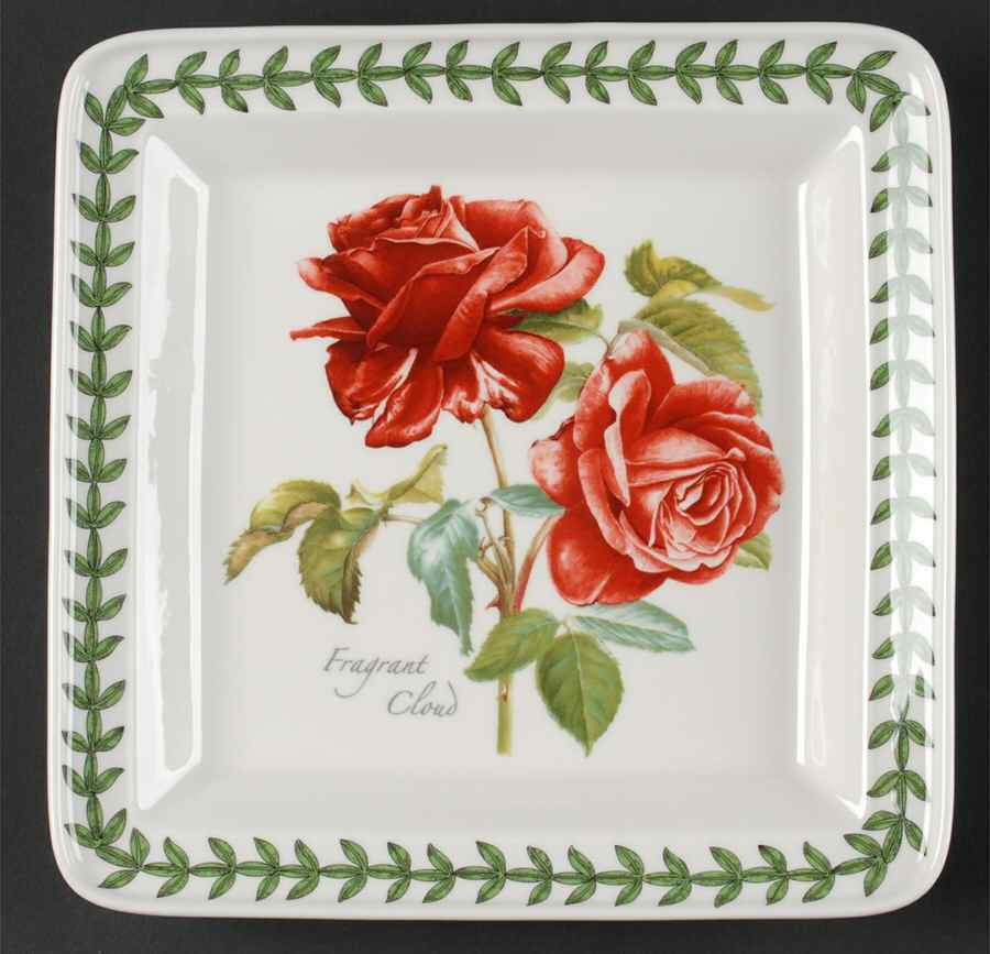 Botanic Roses Square Salad Plate by Portmeirion-1