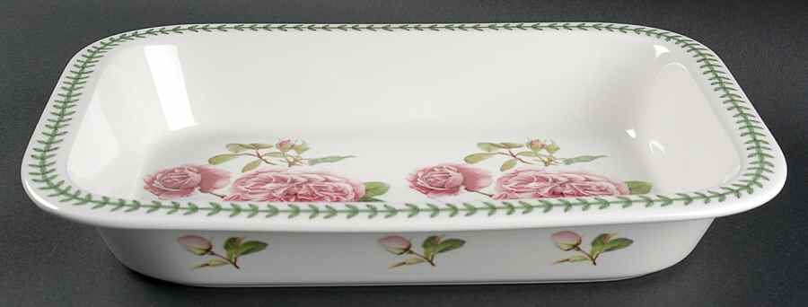 Botanic Roses 13" Rectangular Roaster by Portmeirion-1