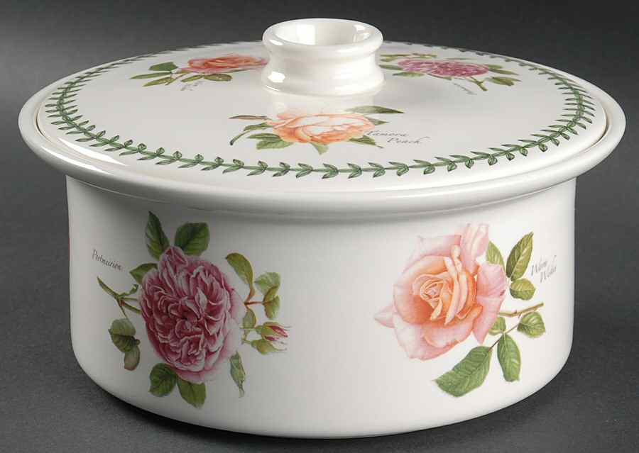 Botanic Roses 1.5 Qt Round Covered Casserole by Portmeirion-1