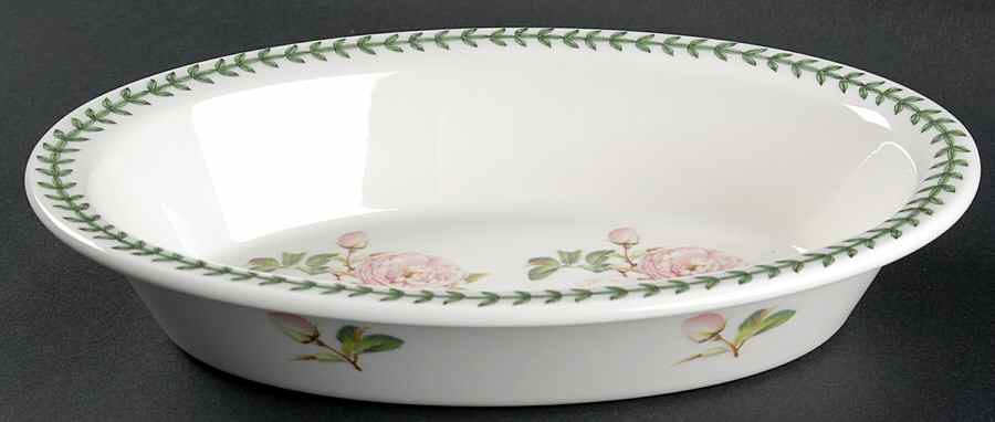 Botanic Roses 11" Oval Pie Baker by Portmeirion-1