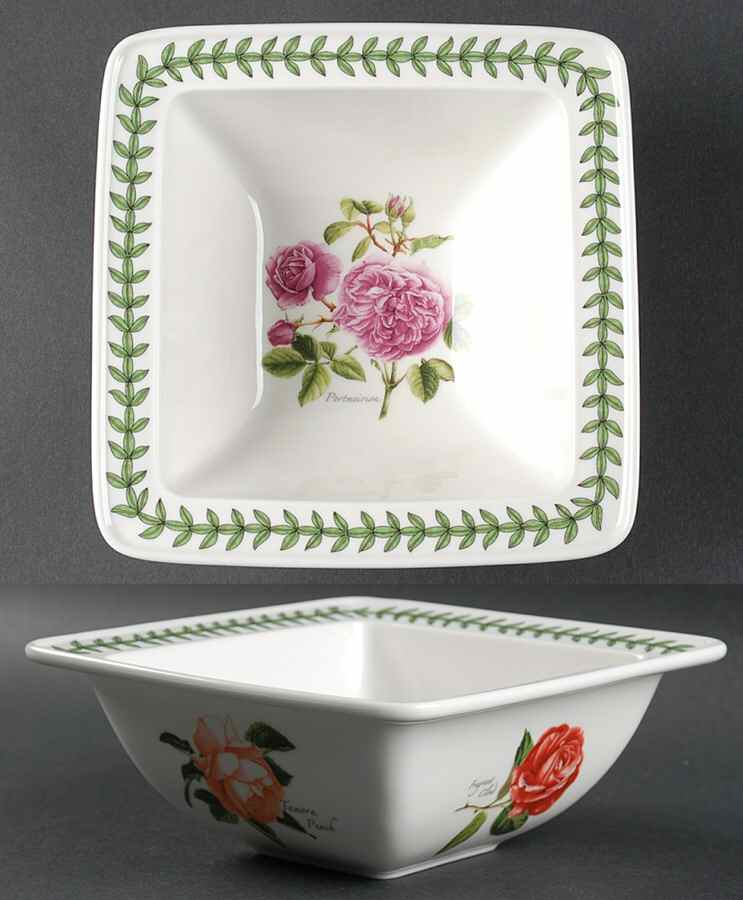 Botanic Roses Square Cereal Bowl by Portmeirion-1