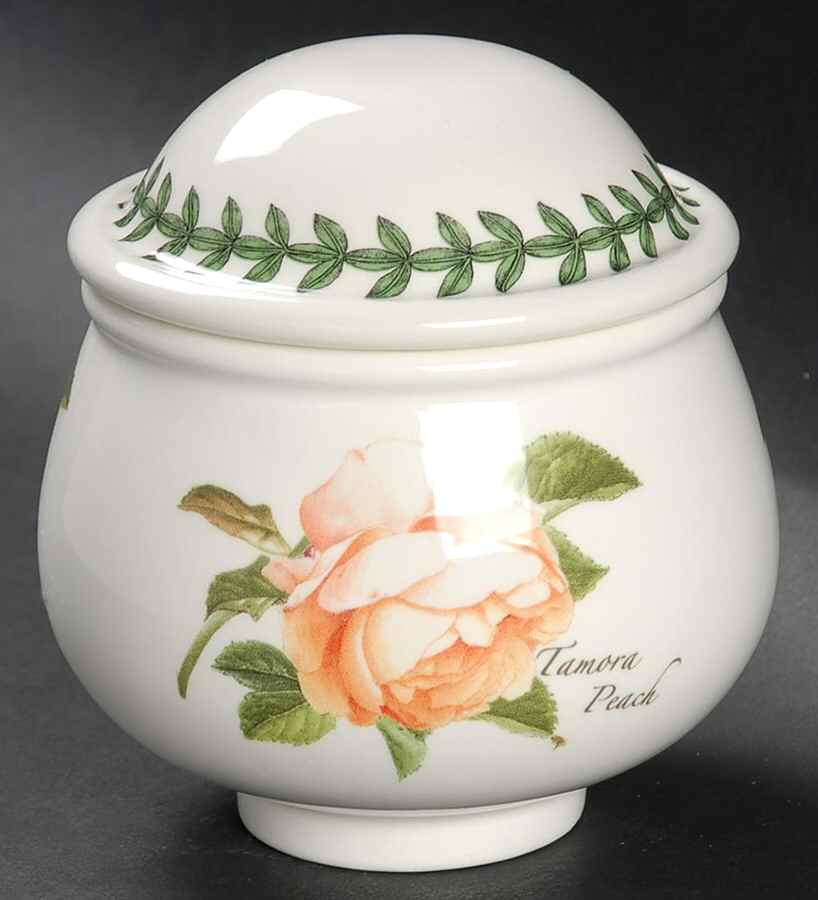 Botanic Roses Romantic Sugar Bowl & Lid by Portmeirion-1
