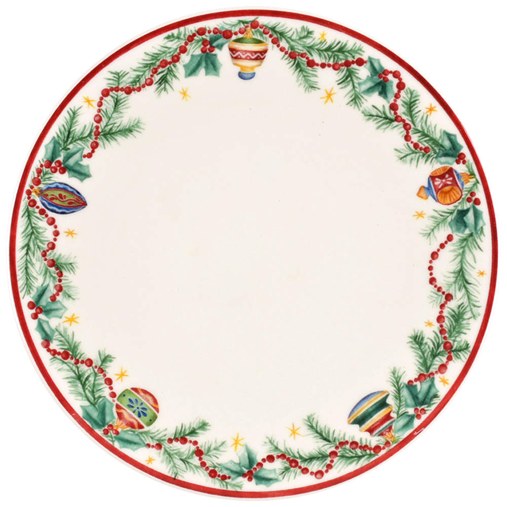 Holiday Garland Coupe Salad Plate by Pfaltzgraff-1