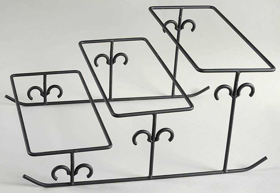 Holiday Garland Buffet Stand-Metal/3 Step-Stand by Pfaltzgraff-1