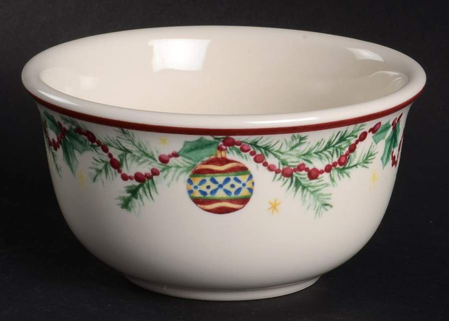 Holiday Garland Dessert Bowl by Pfaltzgraff-1