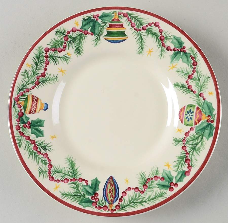 Holiday Garland Bread & Butter Plate by Pfaltzgraff-1