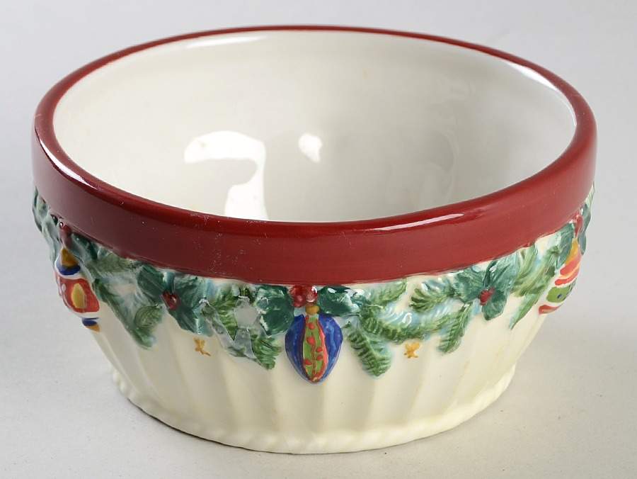 Holiday Garland Dip Bowl (for Dip and Spreader) by Pfaltzgraff-1