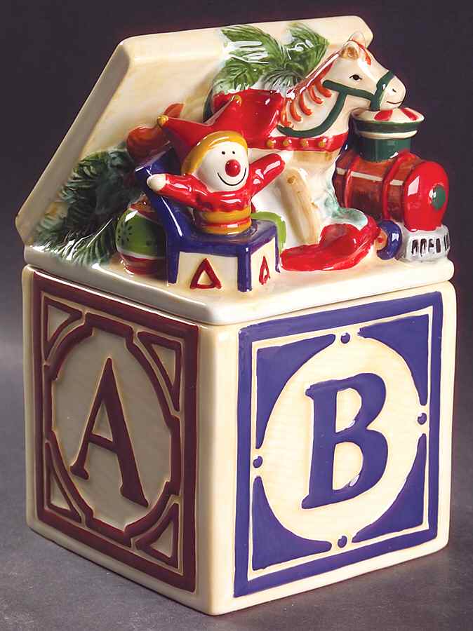 Holiday Garland Figural Candy Box & Lid by Pfaltzgraff-1
