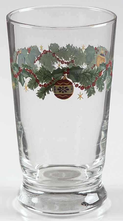 Holiday Garland Glassware Juice by Pfaltzgraff-1