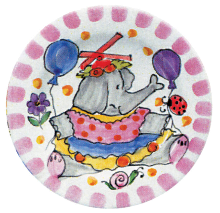 Backyard Circus Salad/Dessert Plate by Presenttense-1