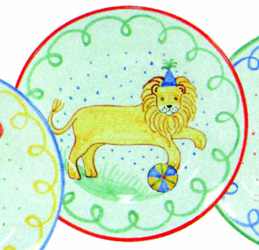 Birthday Parade Salad/Dessert Plate by Presenttense-1