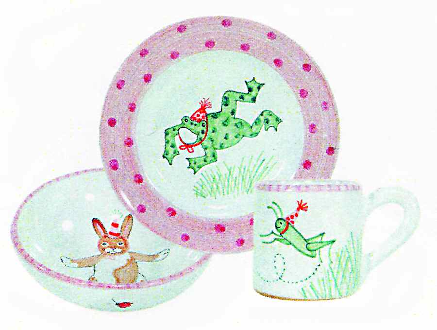 Party Hoppers Child's Plate by Presenttense-1