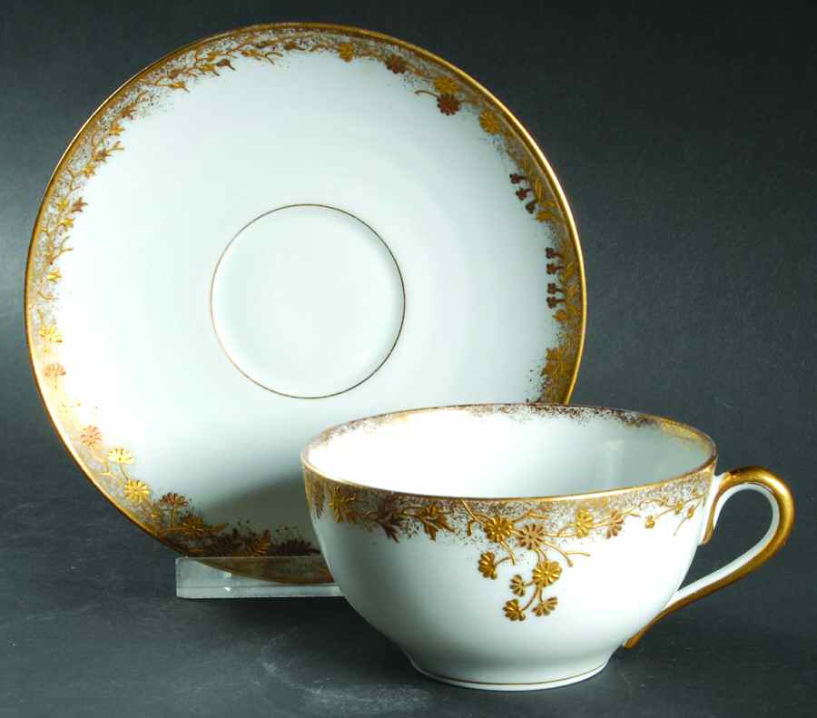 3569 Flat Cup & Saucer Set by Pirkenhammer-1