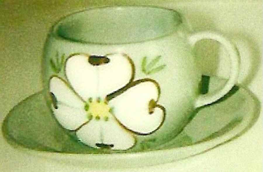 Maywood Flat Cup & Saucer Set by Purinton-1