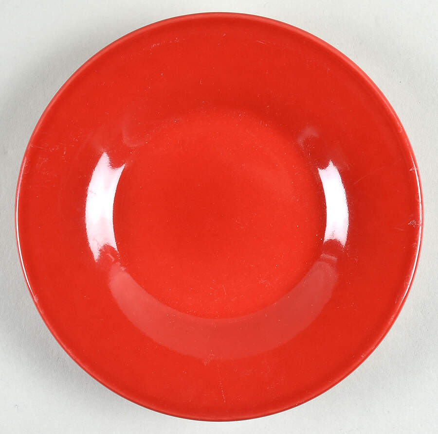 Red Hot Bread & Butter/Dessert Plate by Pfaltzgraff-1