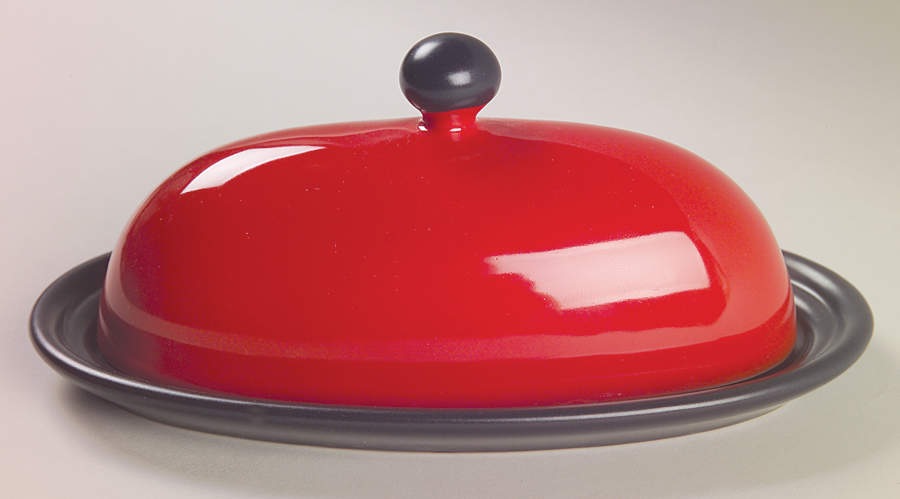 Empire Red 1/4 Lb Covered Butter by Pfaltzgraff-1