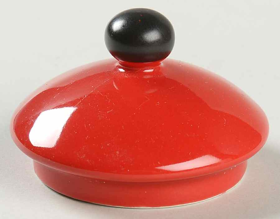 Empire Red Lid for Sugar Bowl by Pfaltzgraff-1