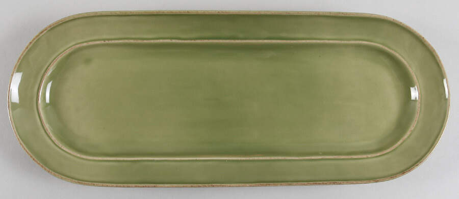 Sophia Green 15" Oval Tray by Pottery Barn China-1