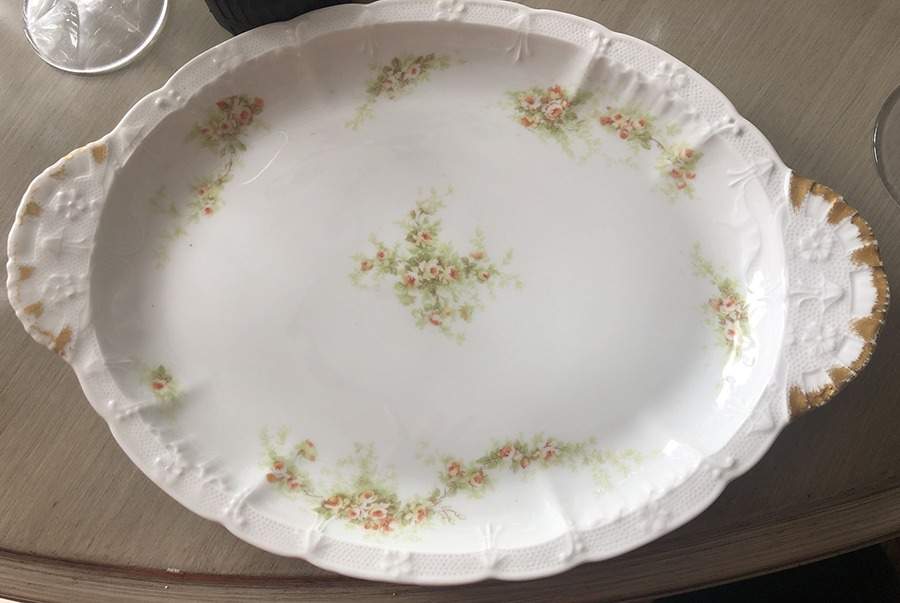 POY470 12" Oval Serving Platter by Jean Pouyat-1