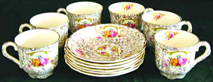 PAL8 Flat Demitasse Cup & Saucer Set by Palissy-1
