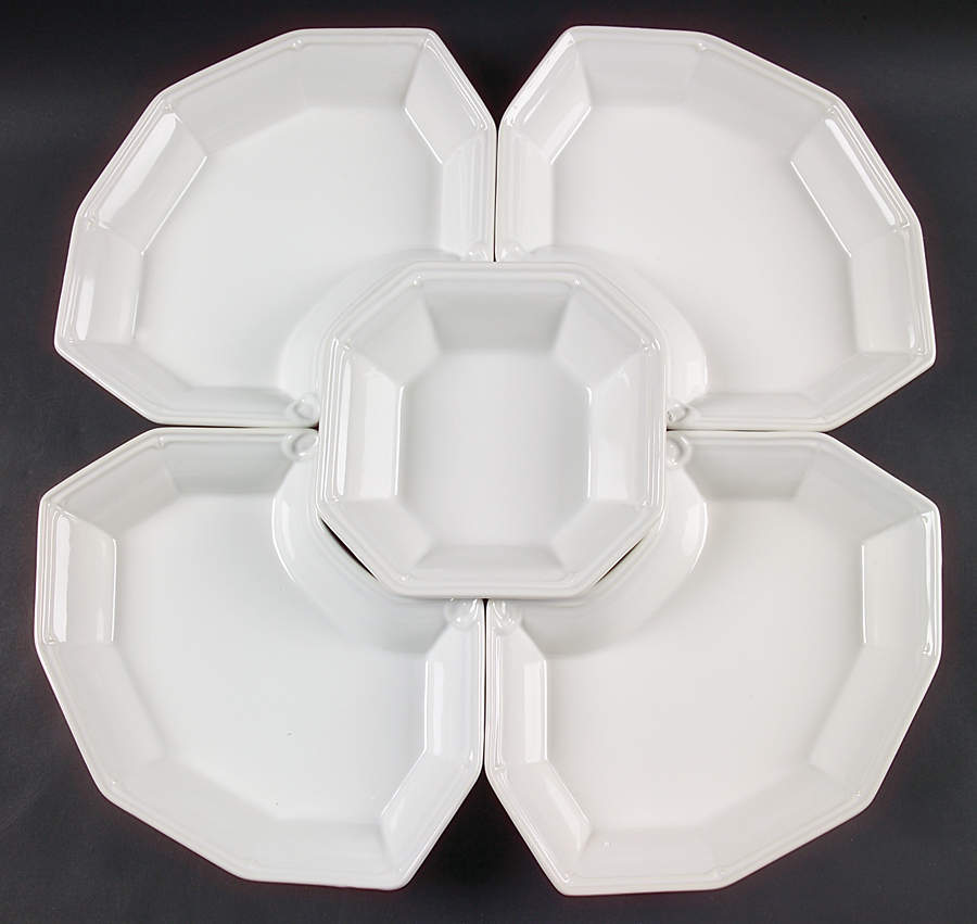 Providence 5 Piece Lazy Susan (4 side sections & 1 center) by Pfaltzgraff-1