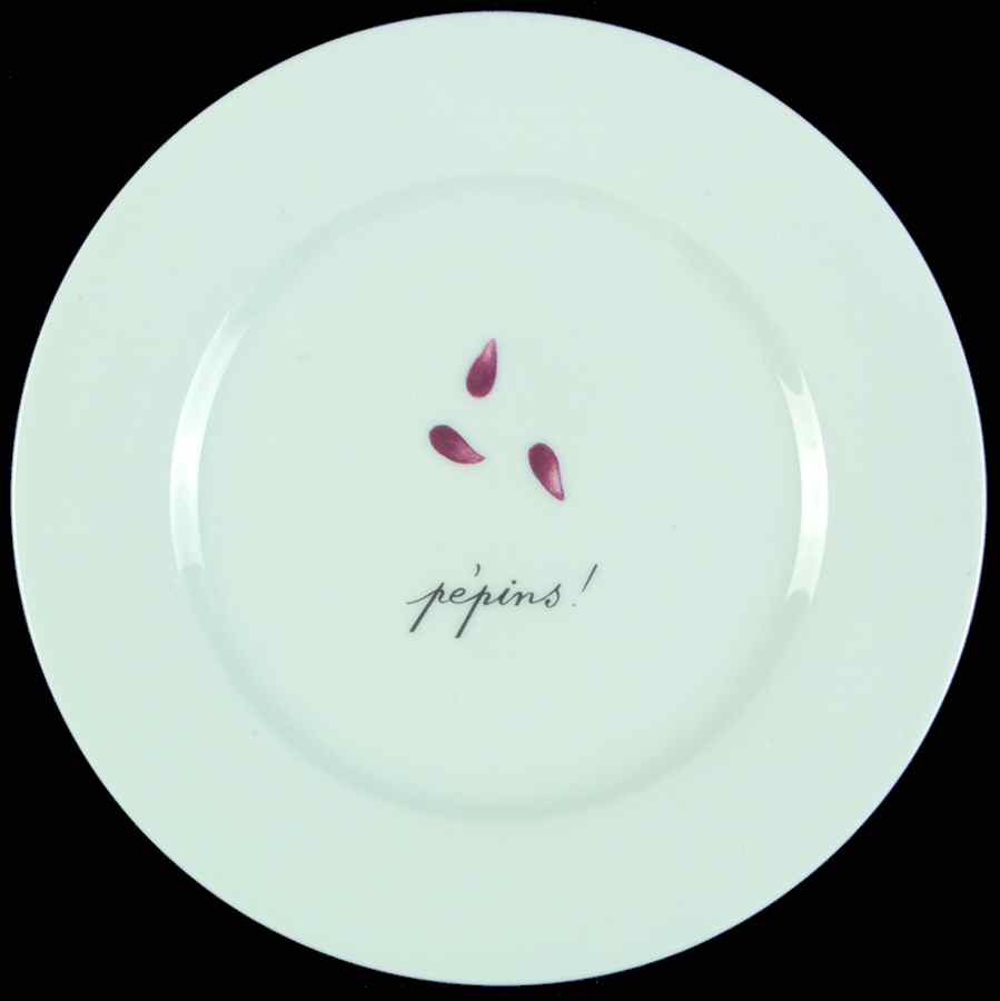 Pears Canape Plate by Porcelaine de Sologne-1