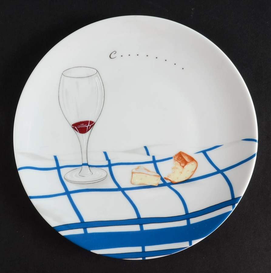 Camembert Canape Plate by Porcelaine de Sologne-1
