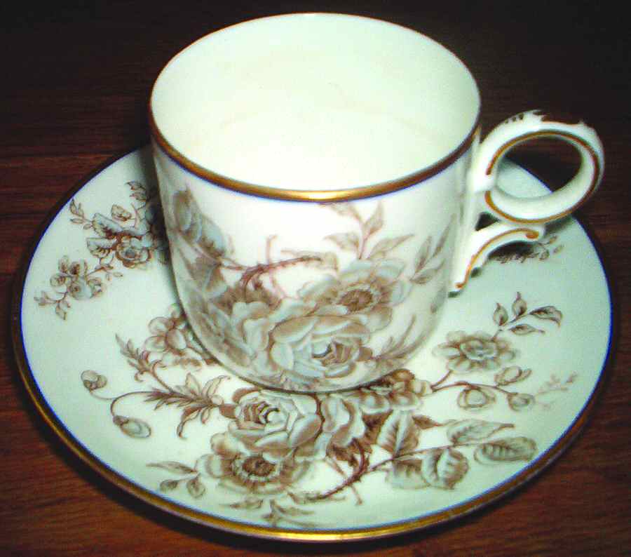 3608 Flat Cup & Saucer Set by Powell, Bishop & Stonier-1