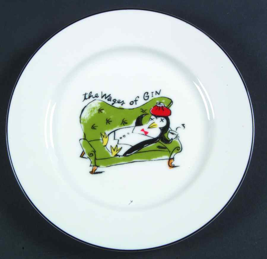 Penguins Salad Plate by Pottery Barn China-1