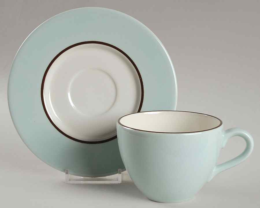 Audrey Flat Cup & Saucer Set by Pagnossin-1