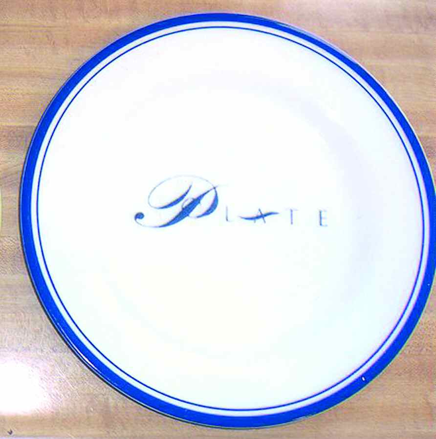 Paragraph Dinner Plate by Pottery Barn China-1