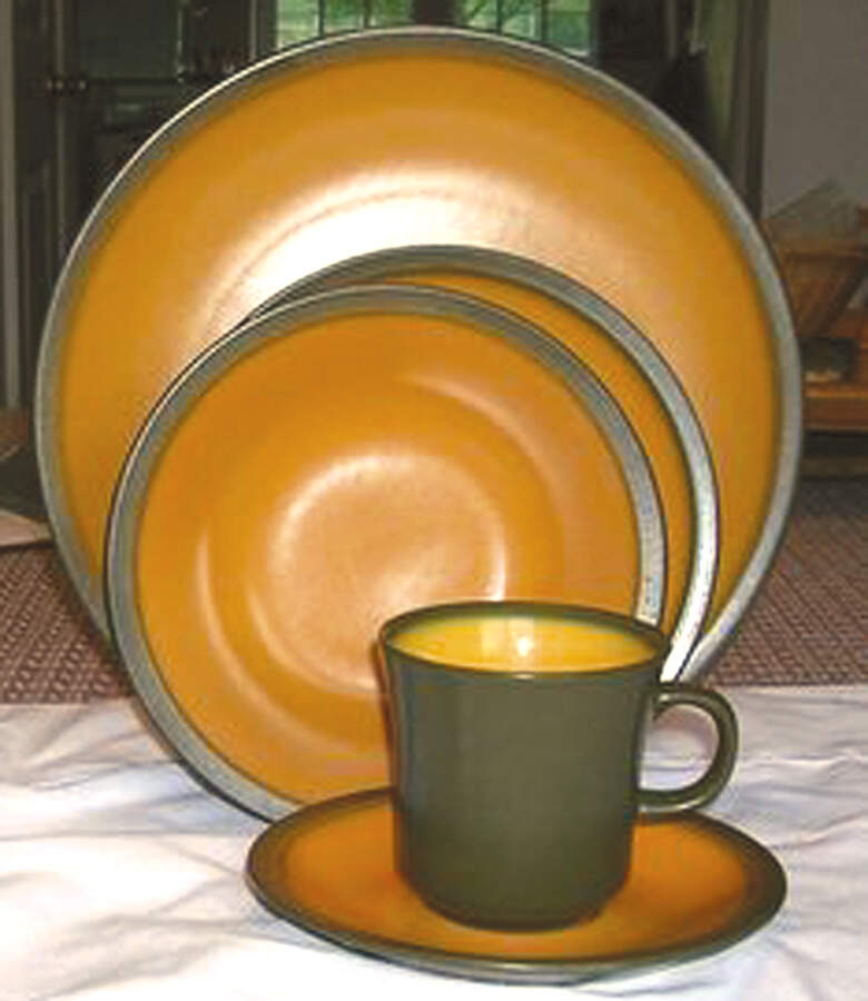 Cantelope Flat Cup & Saucer Set by Premiere-1