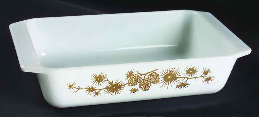 Golden Pine 2 Quart Rectangular Casserole No Lid by Pyrex-1
