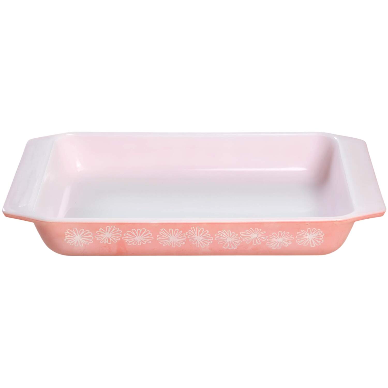 Pink Daisy 1.25 Qt Rectangular Casserole No Lid by Pyrex-1