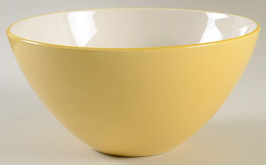 Martinique Yellow 9" Round Vegetable Bowl by Pagnossin-1
