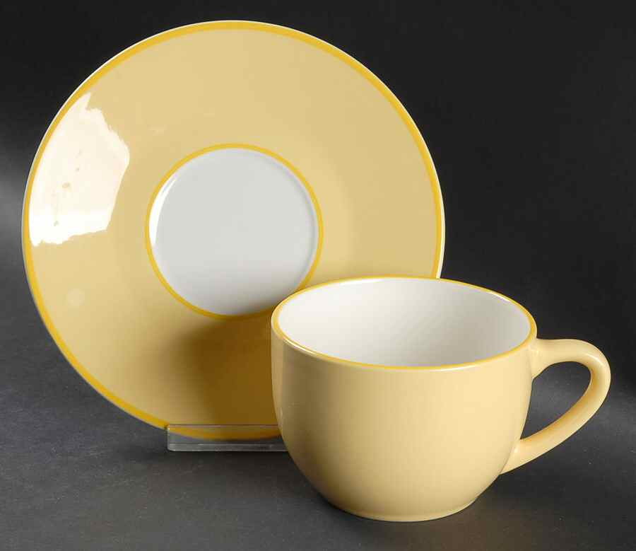 Martinique Yellow Breakfast Cup & Saucer Set by Pagnossin-1