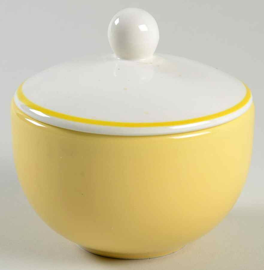 Martinique Yellow Sugar Bowl & Lid by Pagnossin-1
