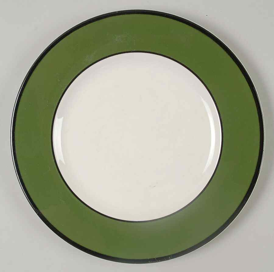 Spa Olive Green Salad Plate by Pagnossin-1