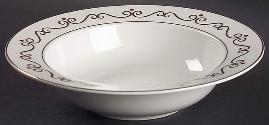 Holiday Scroll 8" Soup/Pasta Bowl by Pier 1-1