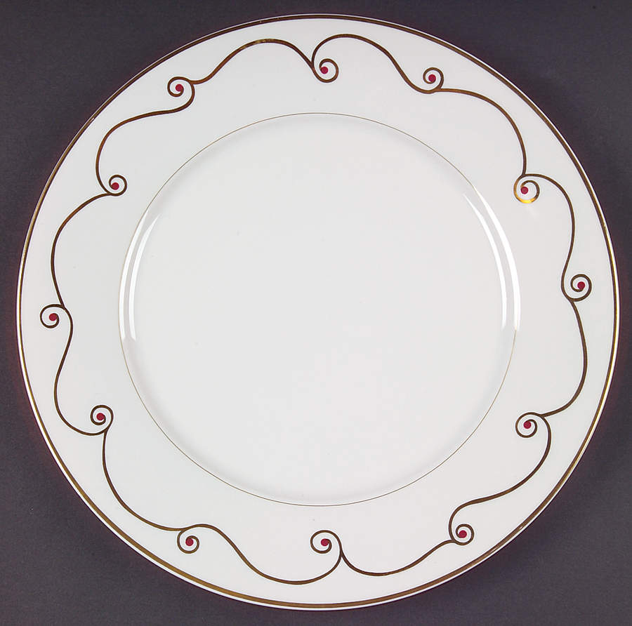 Holiday Scroll Dinner Plate by Pier 1-1