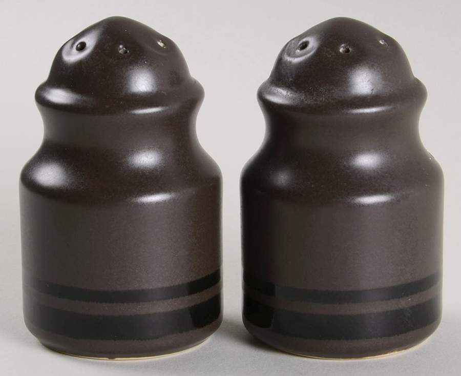 Midnight Brown Salt & Pepper Set by Pfaltzgraff-1