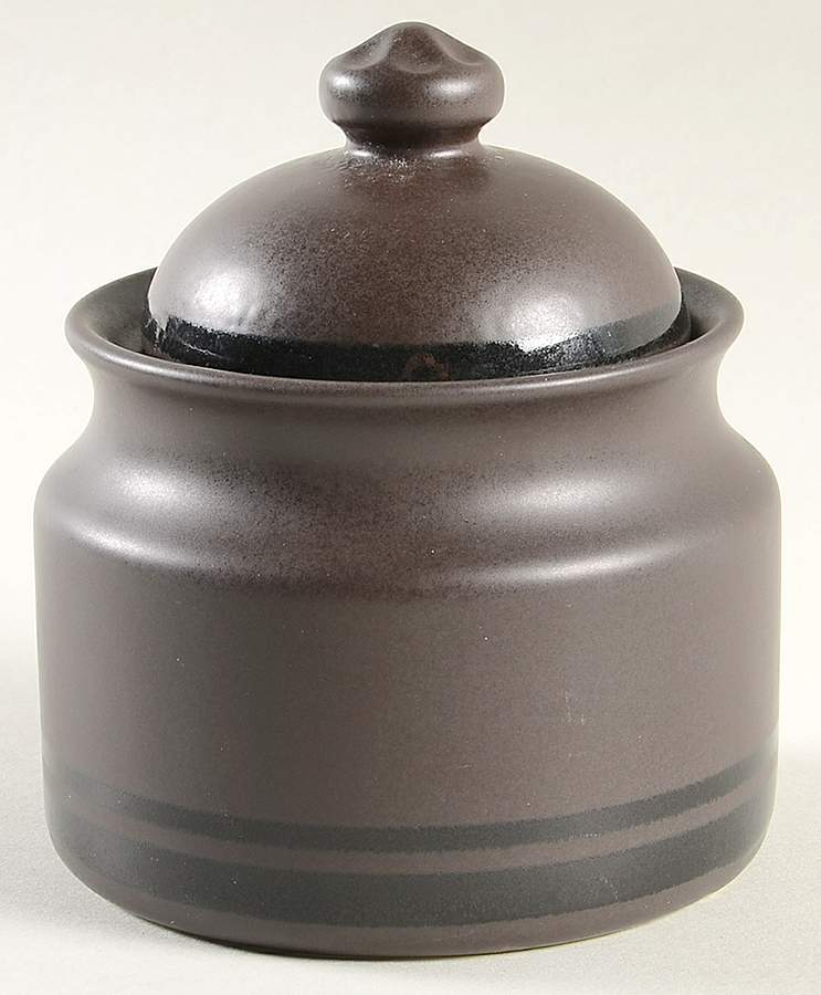 Midnight Brown Sugar Bowl & Lid by Pfaltzgraff-1