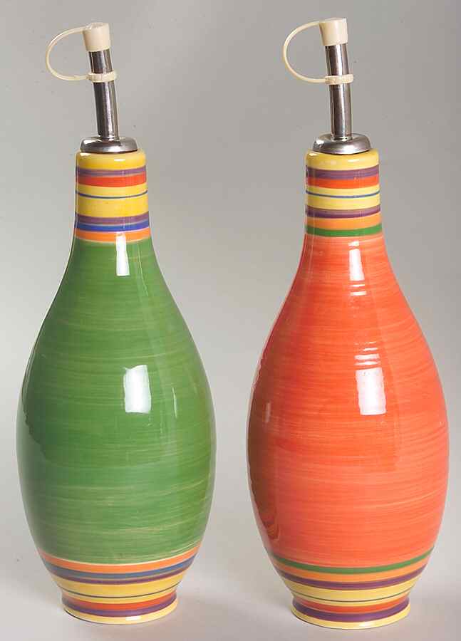 Santa Fe Set of 2 Motif Oil/Vinegars with Drizzle Spouts by Pacific Rim-1