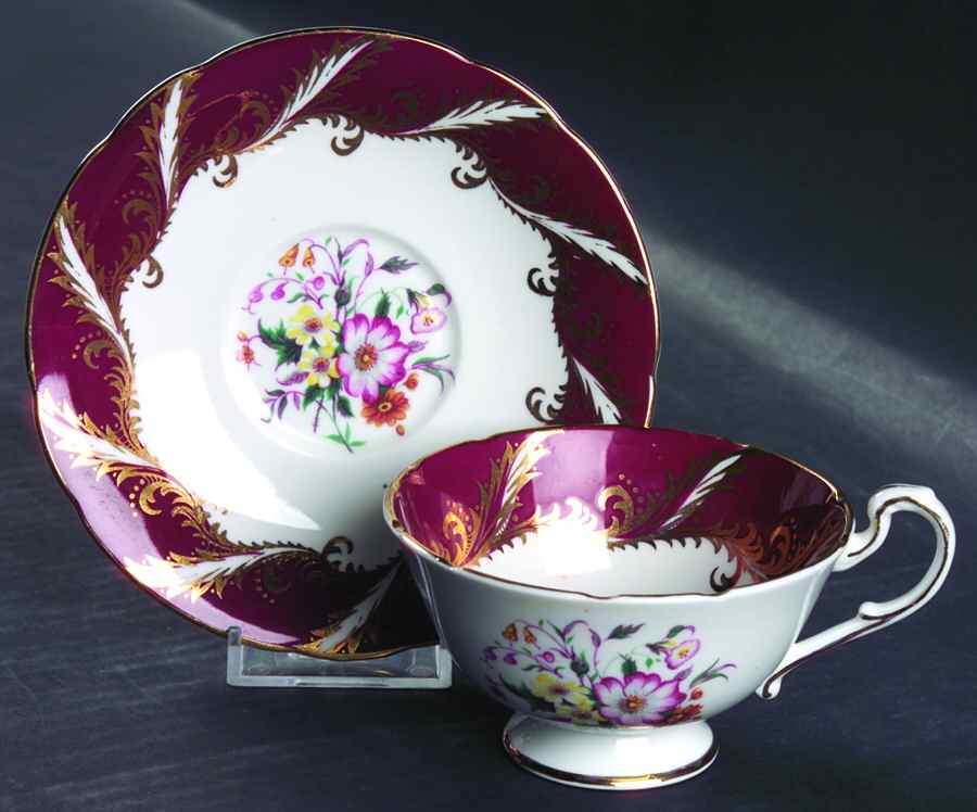 F104E Footed Cup & Saucer Set by Paragon-1