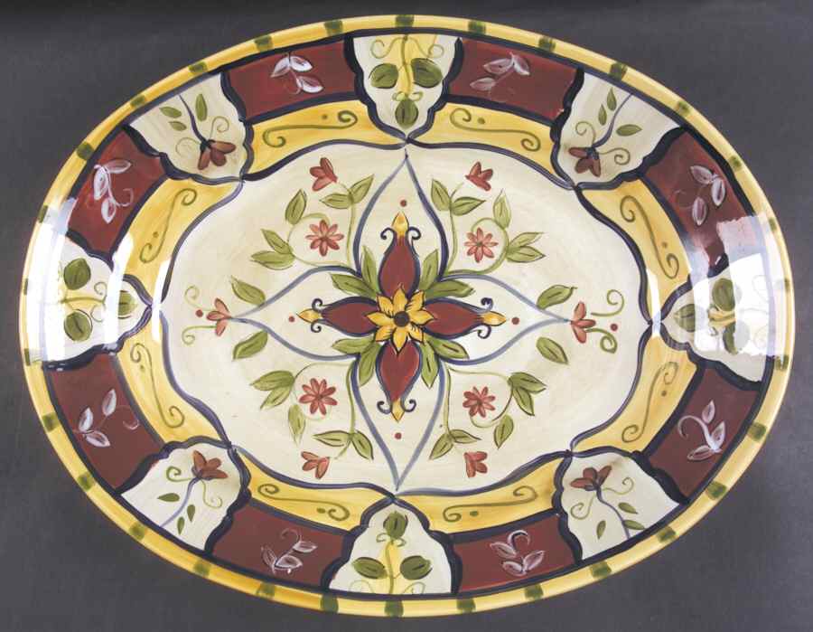 Vallarta 16" Oval Serving Platter by Pier 1-1