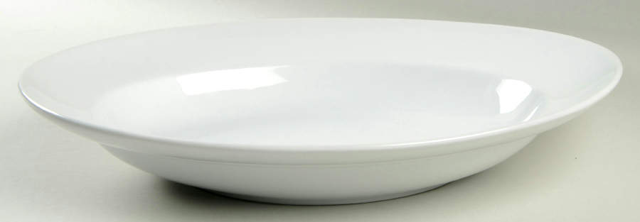Great White Collection (Rim Shape) 16" Oval Serving Bowl by Pottery Barn China-1