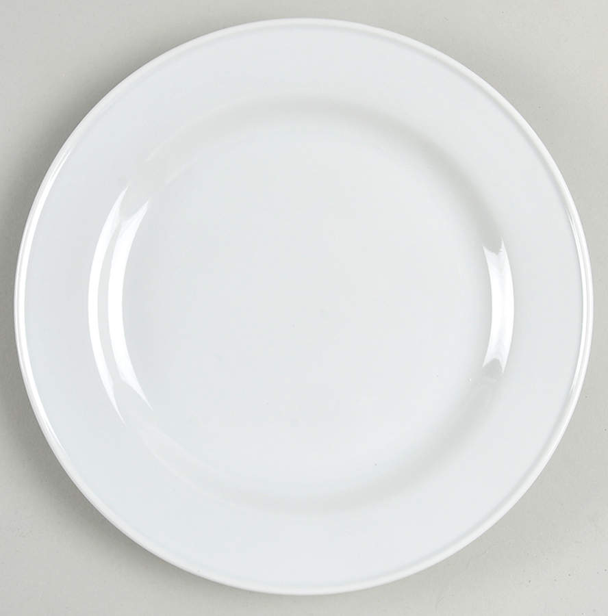 Great White Collection (Rim Shape) Dessert/Pie Plate by Pottery Barn China-1
