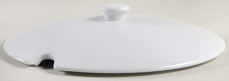 Great White Collection (Rim Shape) Lid for Oval Tureen by Pottery Barn China-1